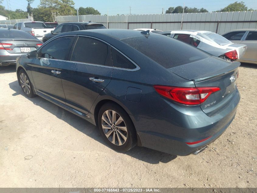 2017 HYUNDAI SONATA SPORT - 5NPE34AFXHH579374