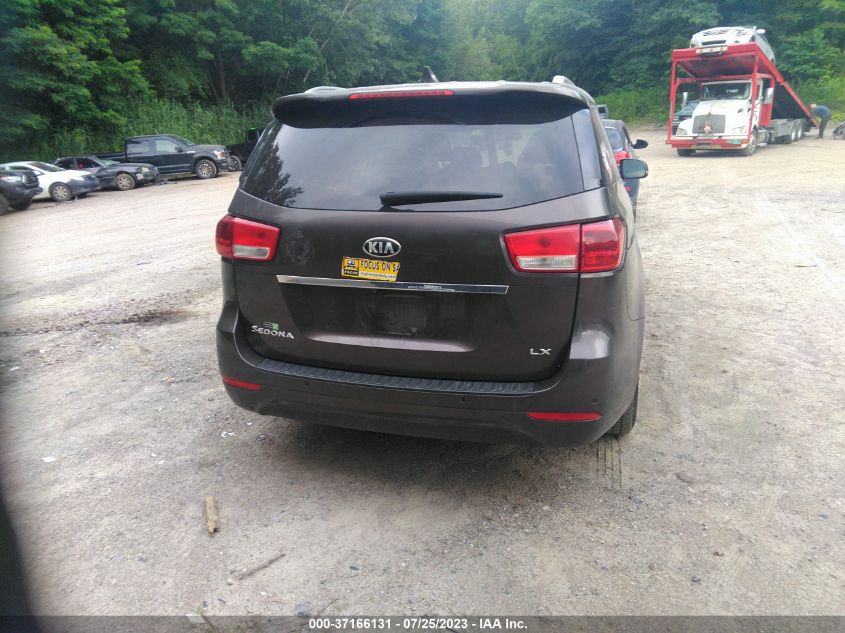 2016 KIA SEDONA LX - KNDMB5C1XG6189731