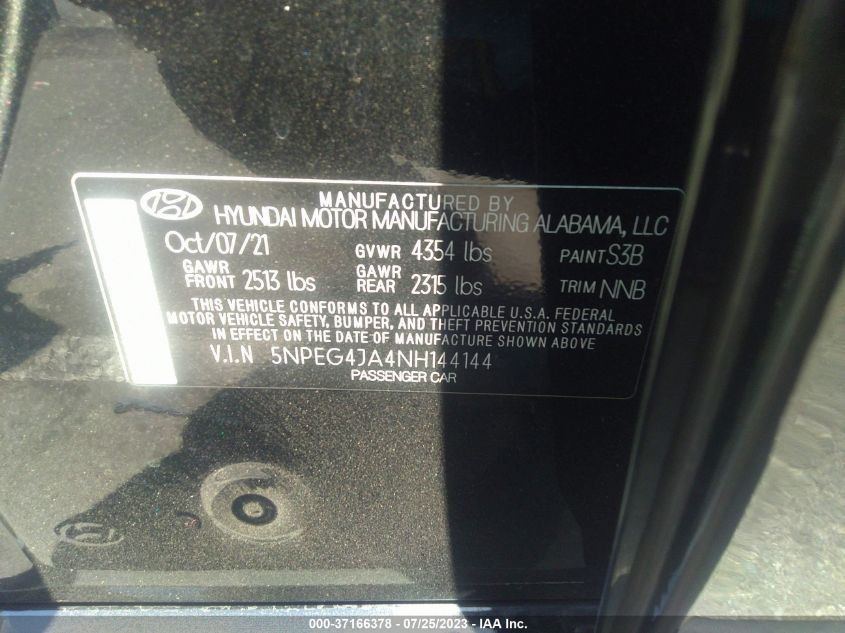 2022 HYUNDAI SONATA SE - 5NPEG4JA4NH144144