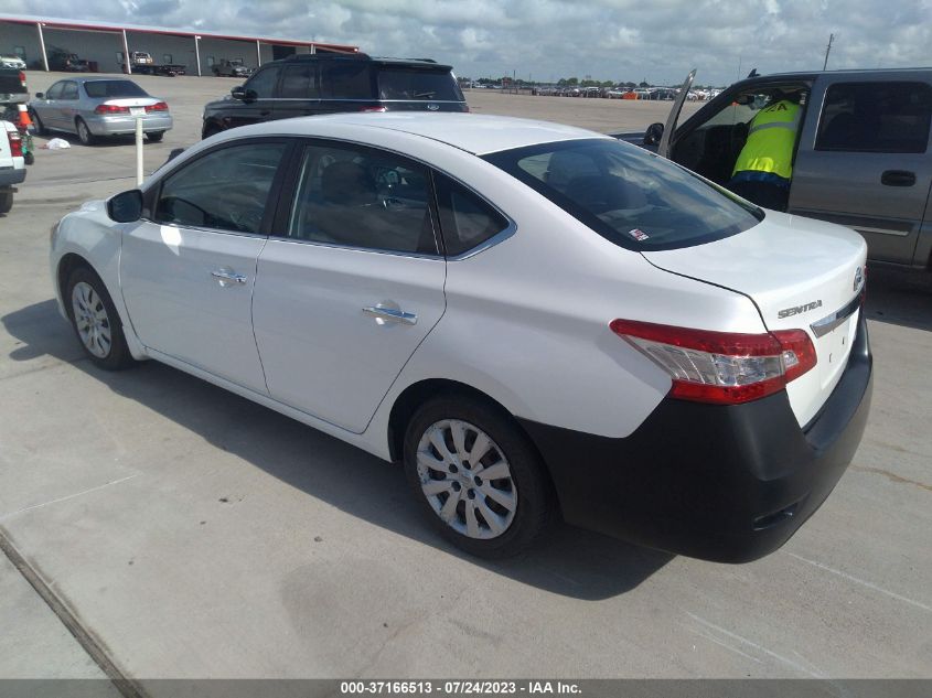 2014 NISSAN SENTRA S/FE+ S/SV/FE+ SV/SR/SL - 3N1AB7APXEL624386