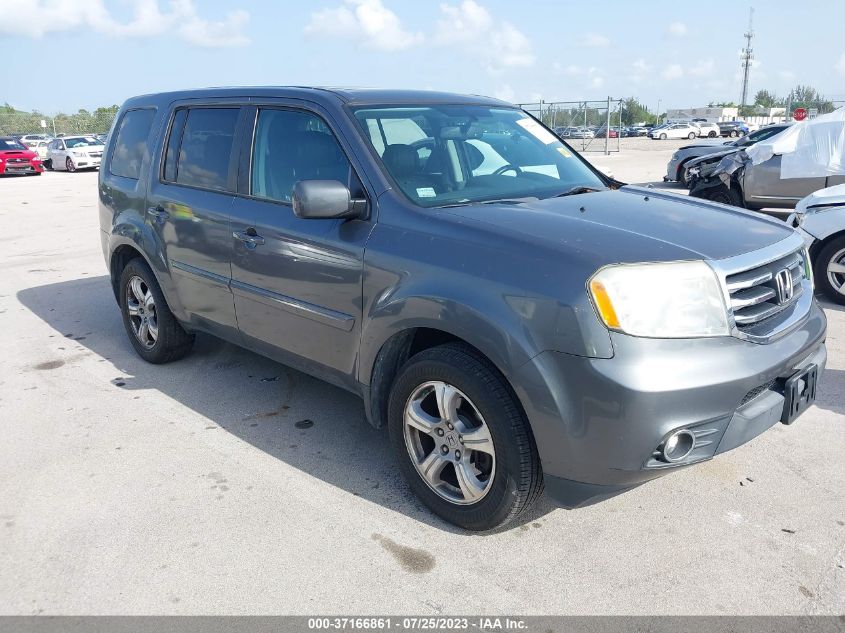 2013 HONDA PILOT EXL - 5FNYF3H54DB004482