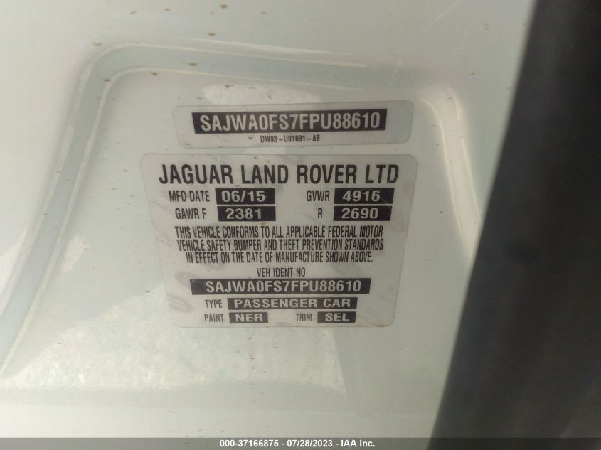 2015 JAGUAR XF I4 T PREMIUM - SAJWA0FS7FPU88610