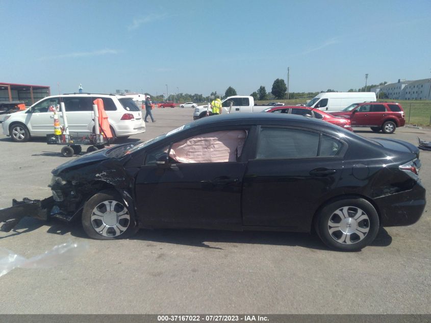 2013 HONDA CIVIC HYBRID - 19XFB4F2XDE002498