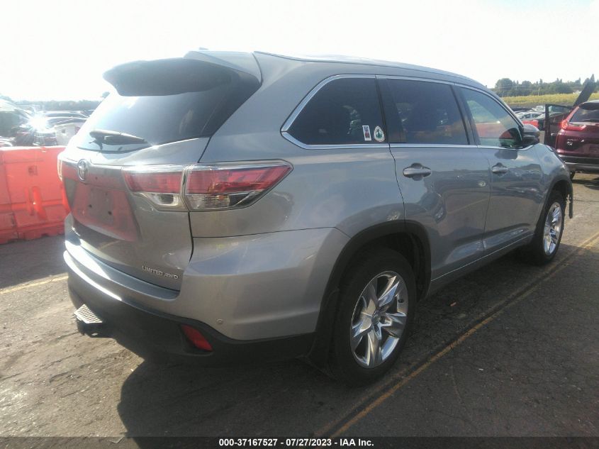 2014 TOYOTA HIGHLANDER LIMITED - 5TDDKRFH2ES043238