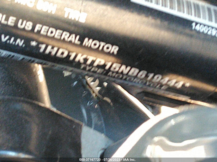 VIN 1HD1KTP15NB619444 2022 HARLEY-DAVIDSON FLTRXS