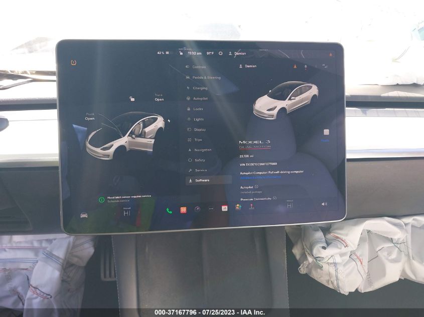 2021 TESLA MODEL 3 - 5YJ3E1EC9MF077089