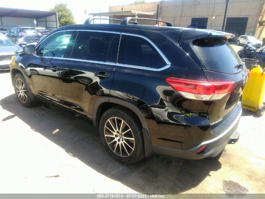 2018 TOYOTA HIGHLANDER SE/XLE - 5TDJZRFH5JS540258