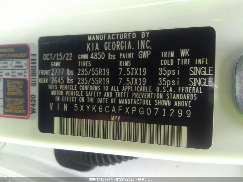 2023 KIA SPORTAGE X-LINE - 5XYK6CAFXPG071299