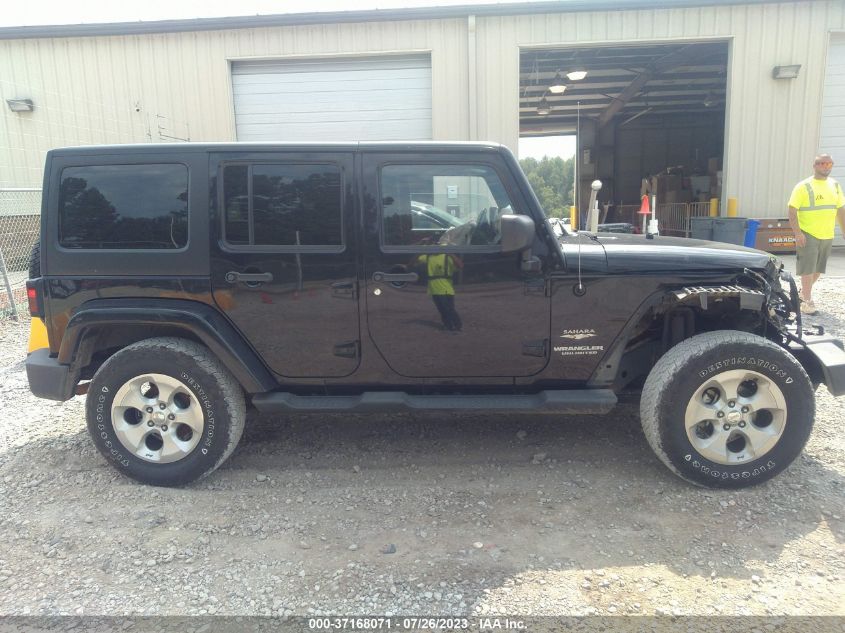 2014 JEEP WRANGLER UNLIMITED SAHARA - 1C4BJWEG3EL306128