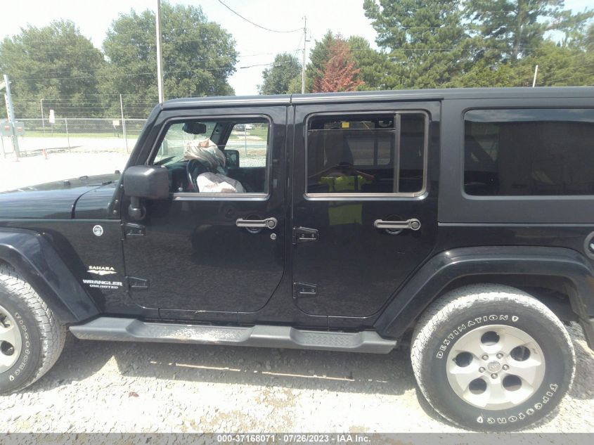 2014 JEEP WRANGLER UNLIMITED SAHARA - 1C4BJWEG3EL306128