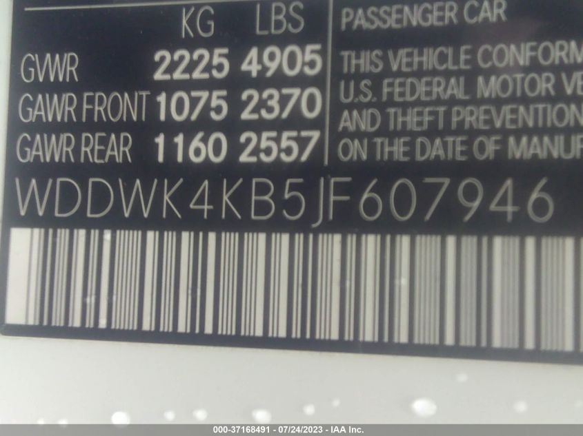 2018 MERCEDES-BENZ C-CLASS C 300 - WDDWK4KB5JF607946