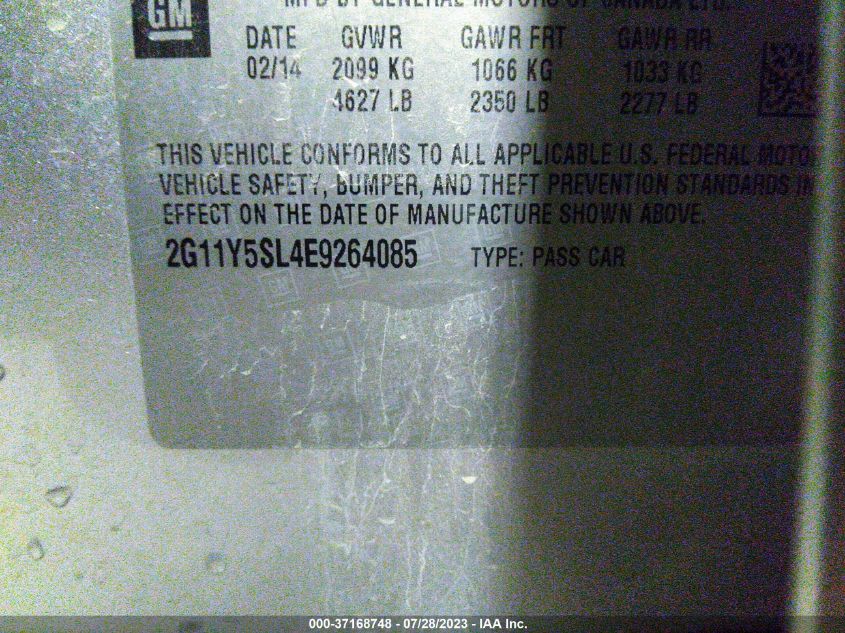 2014 CHEVROLET IMPALA LS - 2G11Y5SL4E9264085