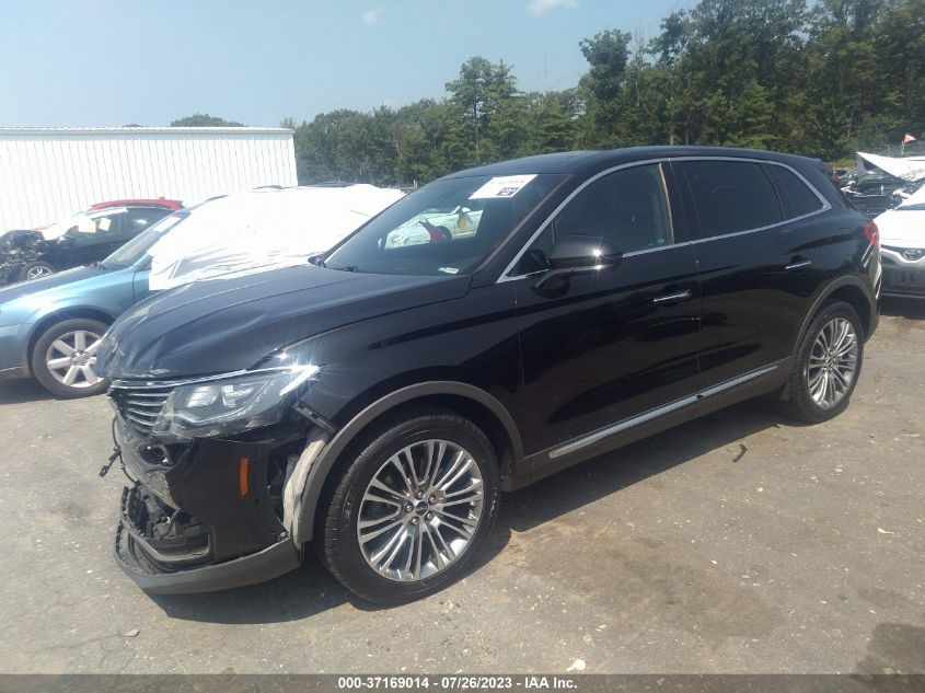 2016 LINCOLN MKX RESERVE - 2LMTJ8LR9GBL75610