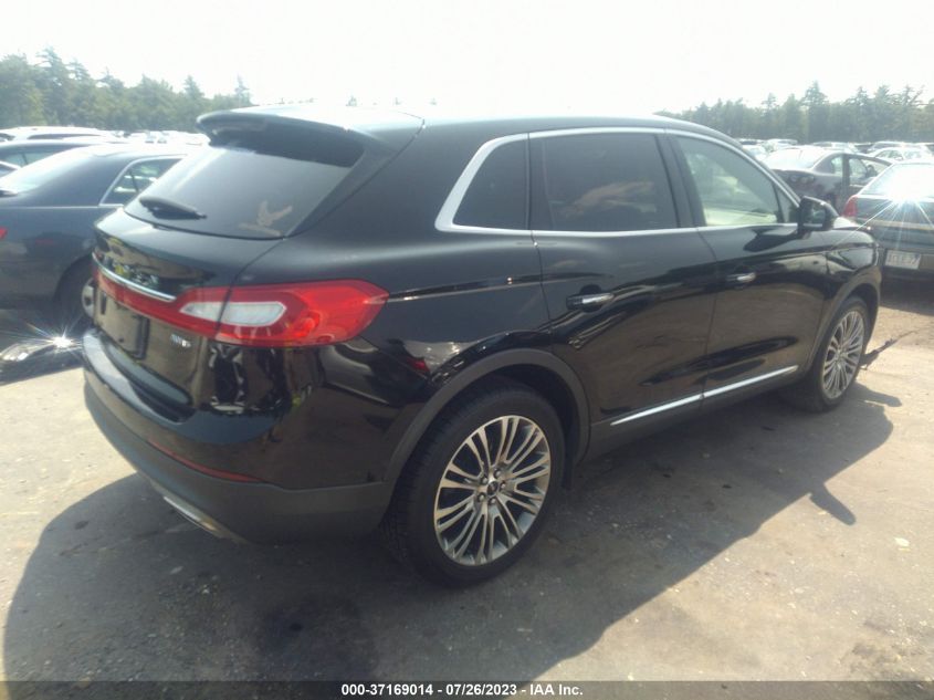 2016 LINCOLN MKX RESERVE - 2LMTJ8LR9GBL75610