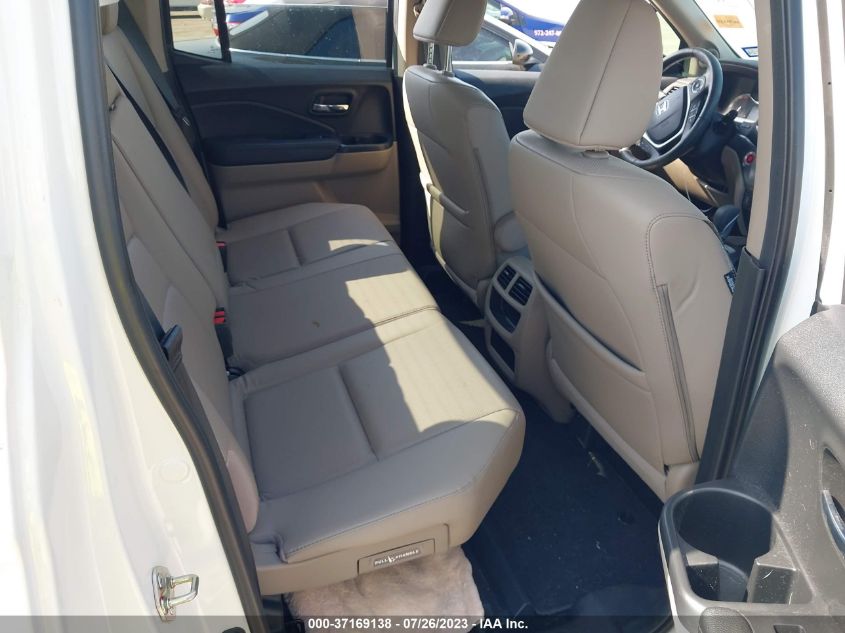 2017 HONDA RIDGELINE RTL-T - 5FPYK2F69HB009286