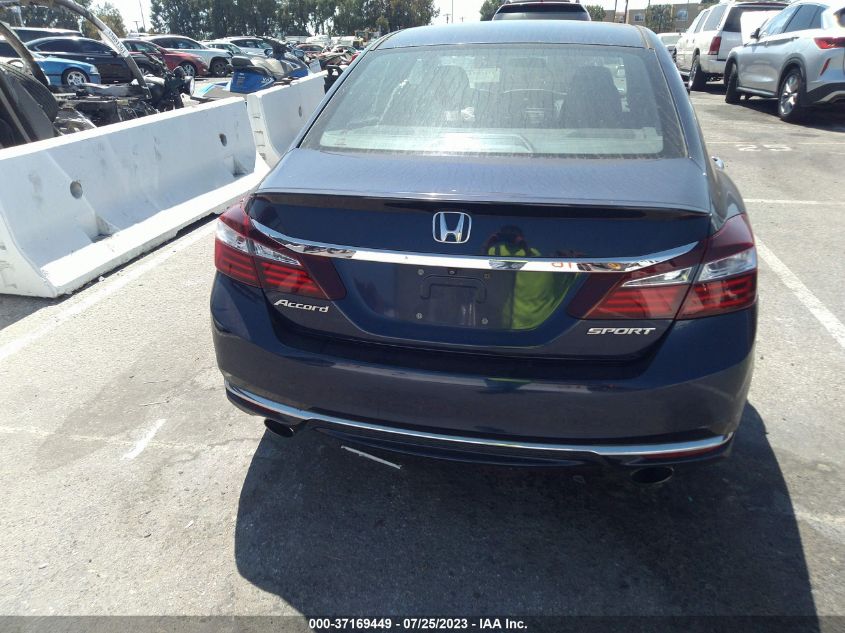2016 HONDA ACCORD SEDAN SPORT - 1HGCR2F69GA125739