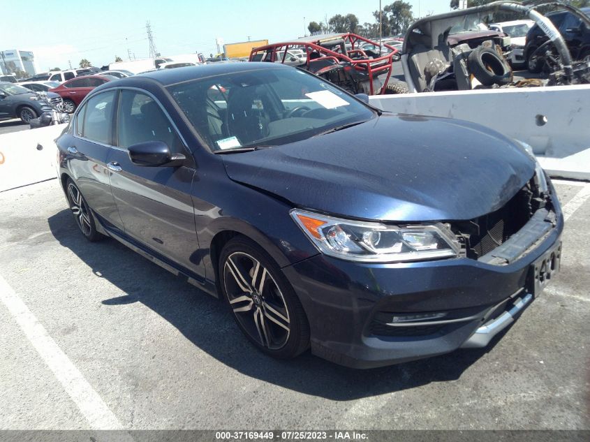 2016 HONDA ACCORD SEDAN SPORT - 1HGCR2F69GA125739