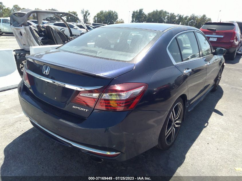 2016 HONDA ACCORD SEDAN SPORT - 1HGCR2F69GA125739