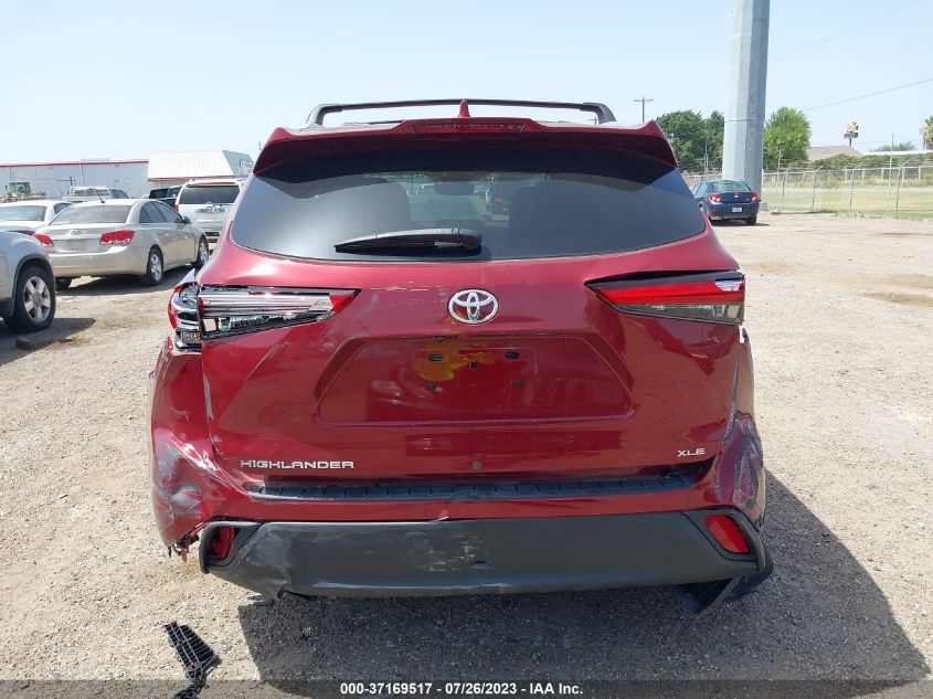2022 TOYOTA HIGHLANDER XLE - 5TDGZRAH1NS090891