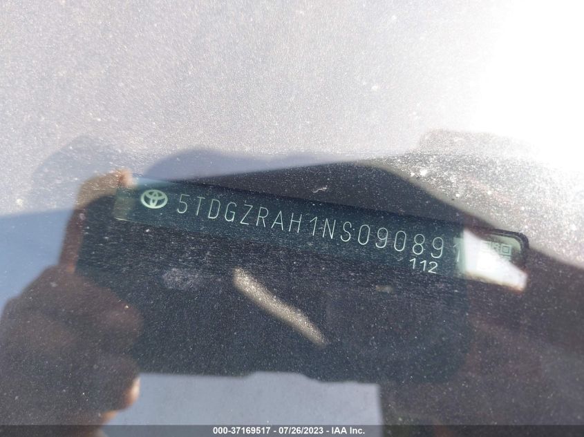 2022 TOYOTA HIGHLANDER XLE - 5TDGZRAH1NS090891