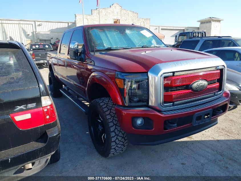 2015 FORD SUPER DUTY F-250 SRW LARIAT/PLATINUM - 1FT7W2BT4FEA32607
