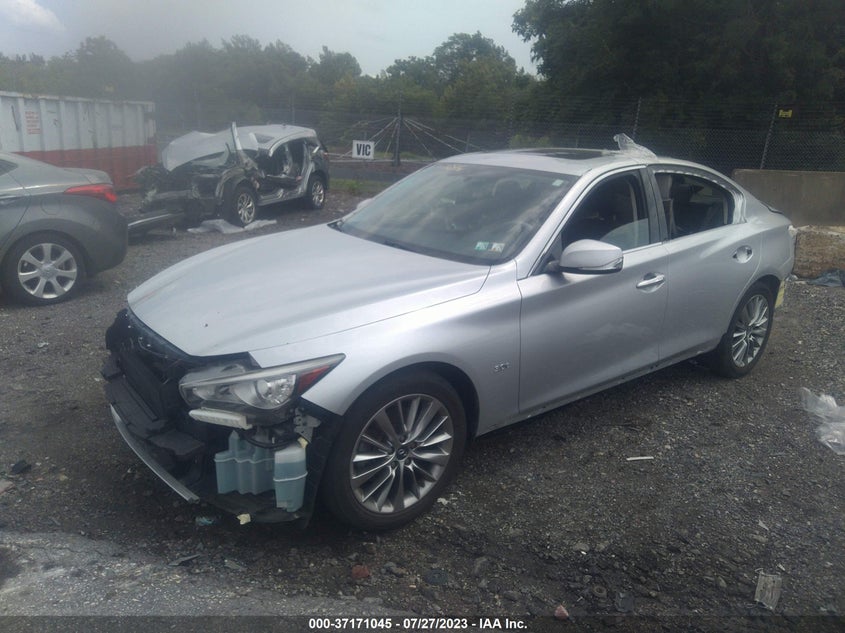 VIN JN1EV7AR8JM437819 2018 INFINITI Q50 3.0T LUXE