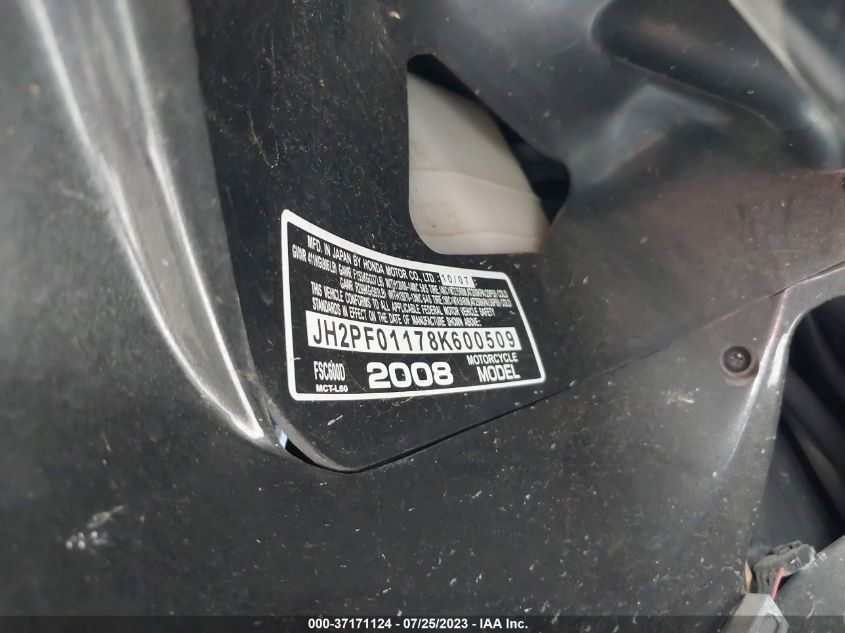 2008 HONDA FSC600 D - JH2PF01178K600509