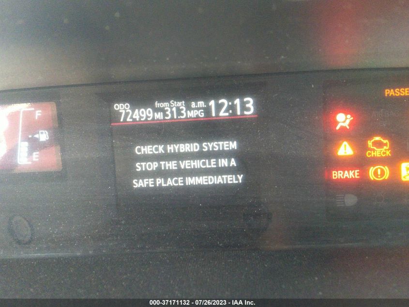 2015 TOYOTA PRIUS C ONE/TWO/THREE/FOUR - JTDKDTB34F1087734