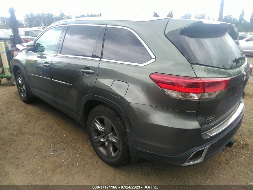 2017 TOYOTA HIGHLANDER LIMITED - 5TDDZRFH5HS381152