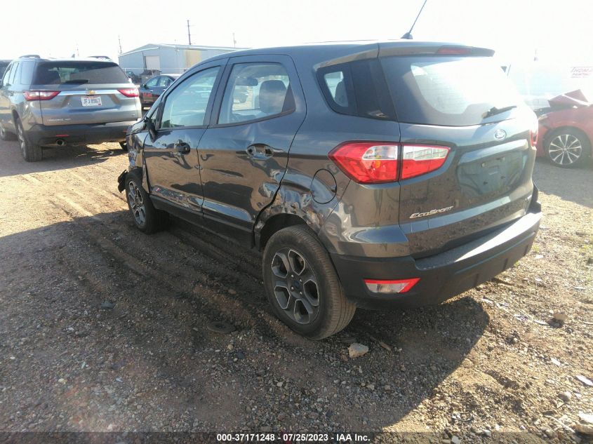 2019 FORD ECOSPORT S - MAJ3S2FE6KC307024