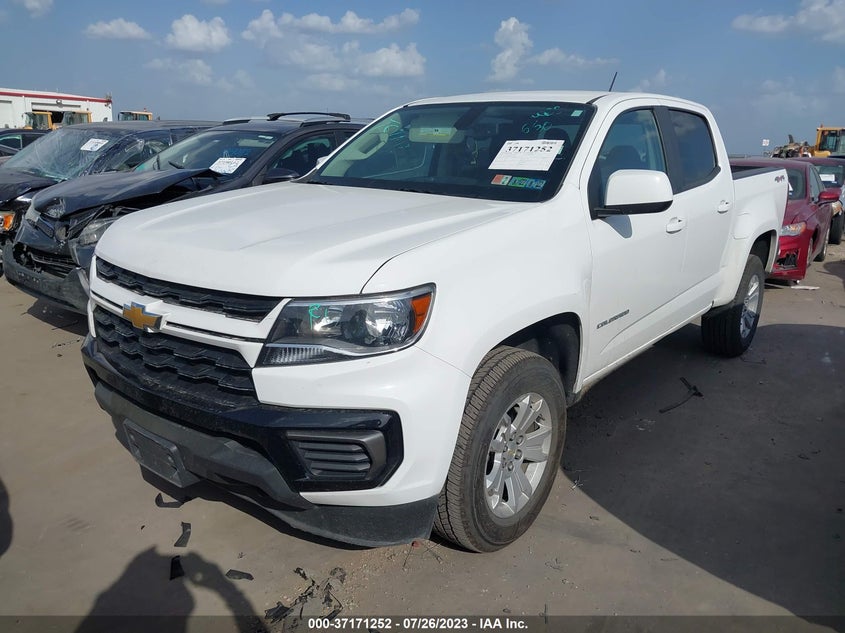 VIN 1GCGTCEN8M1127932 2021 CHEVROLET COLORADO LT