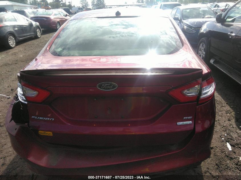 2016 FORD FUSION SE - 3FA6P0HD1GR247833