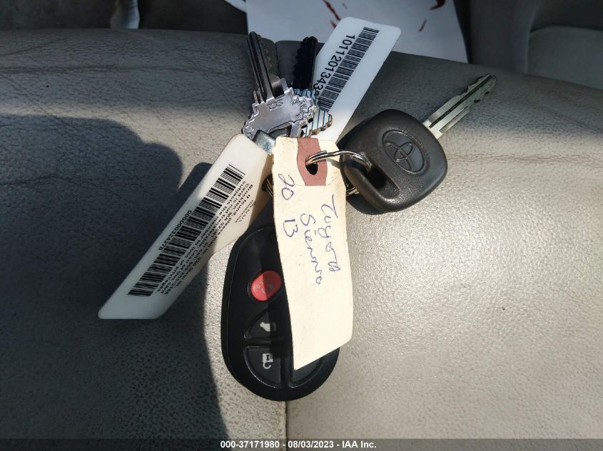 2013 TOYOTA SIENNA XLE AAS/XLE/LTD - 5TDYK3DC8DS359263