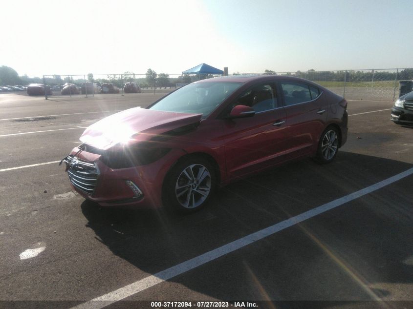 2017 HYUNDAI ELANTRA LIMITED - 5NPD84LF4HH067216