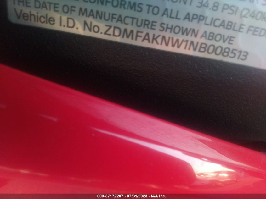 2022 DUCATI STREETFIGHTER V4/V4S ZDMFAKNW1NB008513