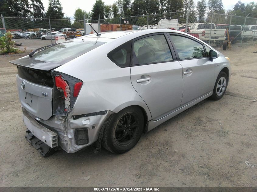 2013 TOYOTA PRIUS ONE/TWO/THREE/FOUR/FIVE - JTDKN3DU2D0350583