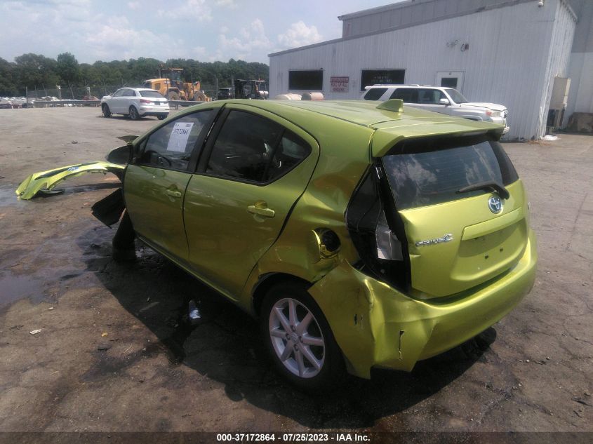 2016 TOYOTA PRIUS C ONE/TWO/THREE/FOUR - JTDKDTB34G1589290