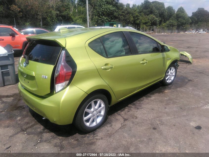 2016 TOYOTA PRIUS C ONE/TWO/THREE/FOUR - JTDKDTB34G1589290