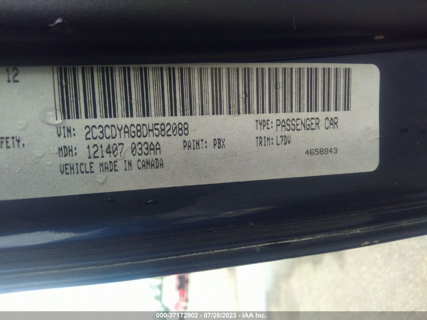 2013 DODGE CHALLENGER SXT - 2C3CDYAG8DH582088