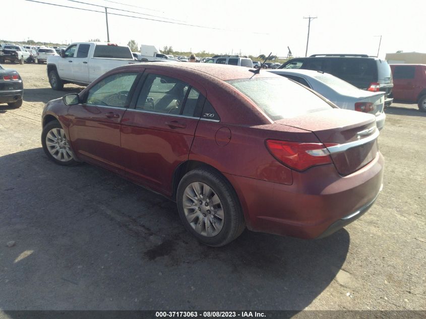2013 CHRYSLER 200 LX - 1C3CCBAB6DN691628