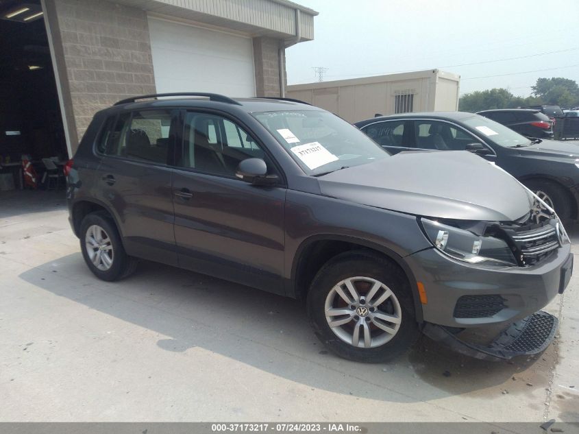 2015 VOLKSWAGEN TIGUAN S - WVGAV7AXXFW504387