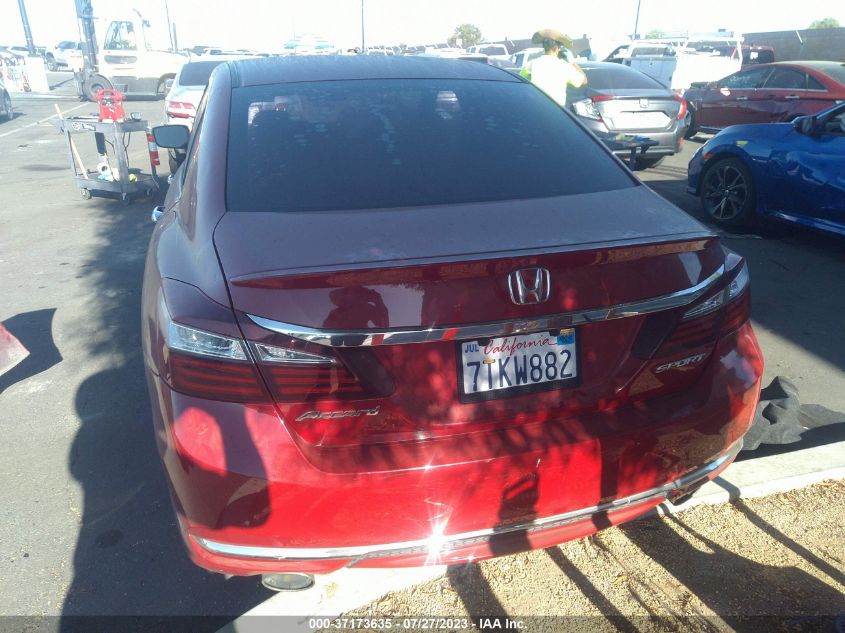 2016 HONDA ACCORD SEDAN SPORT - 1HGCR2F57GA241240