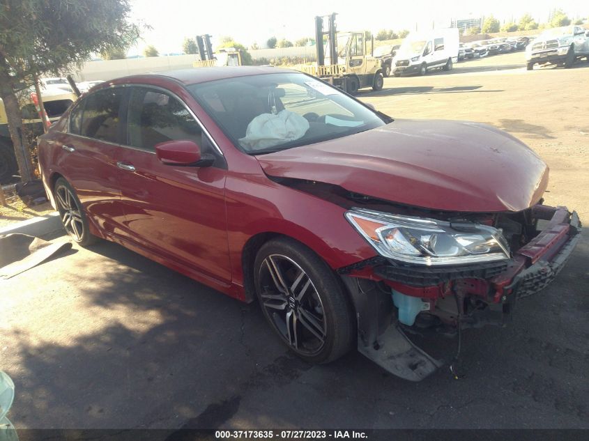 2016 HONDA ACCORD SEDAN SPORT - 1HGCR2F57GA241240