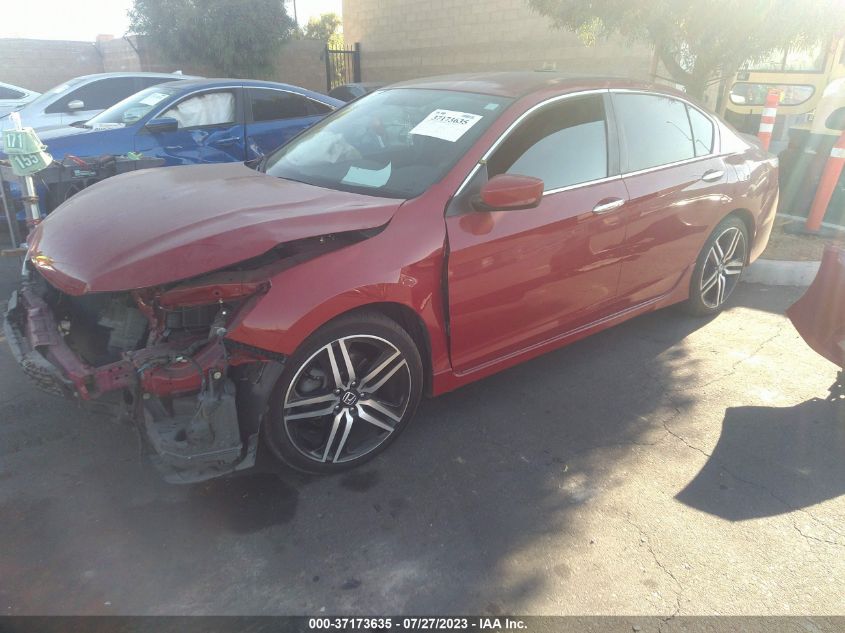 2016 HONDA ACCORD SEDAN SPORT - 1HGCR2F57GA241240