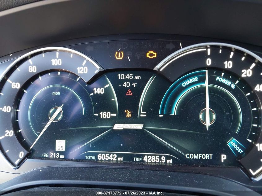 2019 BMW 5 SERIES 530E IPERFORMANCE - WBAJA9C50KB398621