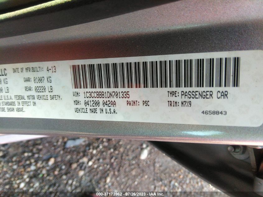 2013 CHRYSLER 200 TOURING - 1C3CCBBB1DN701335