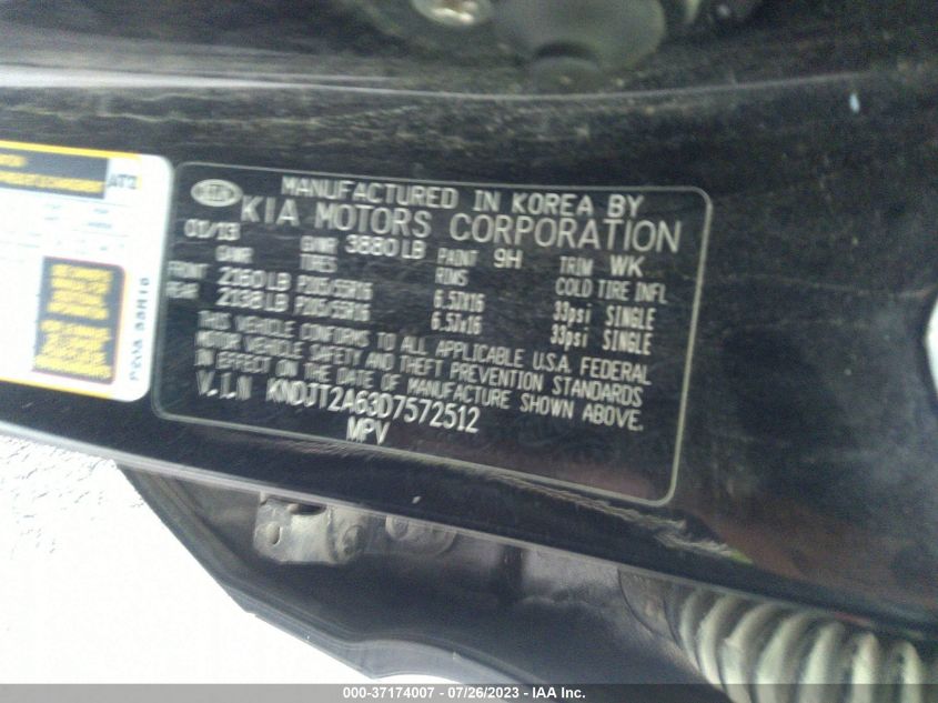 2013 KIA SOUL + - KNDJT2A63D7572512