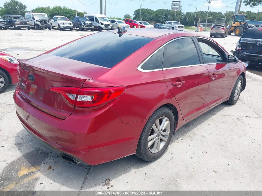 2016 HYUNDAI SONATA SE - 5NPE24AFXGH377166