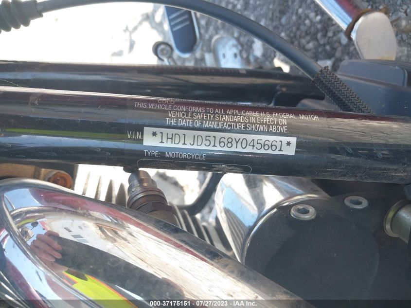 2008 HARLEY-DAVIDSON FLSTN 1HD1JD5168Y045661