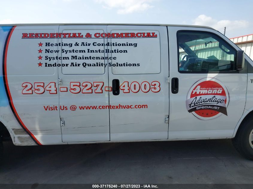 2016 CHEVROLET EXPRESS 2500 WORK VAN 1GCWGBFF0G1295263
